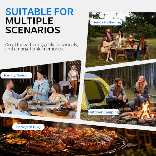HUOYANSHE Stainless Steel Portable Propane Stove - 200,000 BTU Outdoor Gas Cooker with Regulator