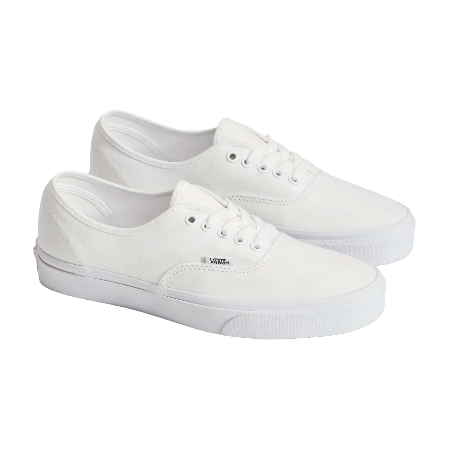 Vans Unisex Authentic Unisex Sneakers, True White, 13 US Women/11.5 US Men