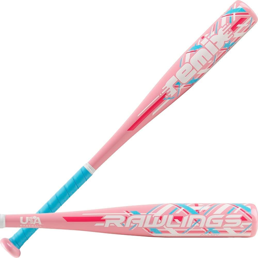 Rawlings Remix T-Ball Bat - Lightweight -12 Drop | 2 1/4" Aluminum Barrel | Perfect for USA Baseball & Softball
