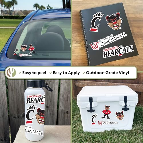 Cincinnati Bearcats Vinyl Sticker Decal - Official College Fan Gear