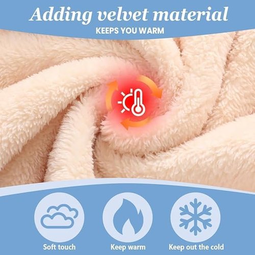 3-in-1 Women's Winter Beanie Hat Set - Fleece-Lined Knit Beanie, Scarf & Mask Combo for Ultimate Warmth & Style - Perfect for Snowy Days Grey
