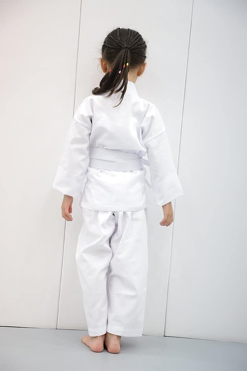FLKKY Karate Uniform for Kids Adults Students with Belt Lightweight Student Karate Gi Sets Martial Arts Sports Karate suit-size3