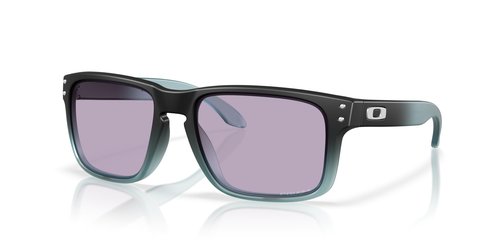 Oakley OO9244 Holbrook Low Bridge Fit Sunglasses, Matte Transparent Stonewash Blue/Prizm Slate, 56 mm