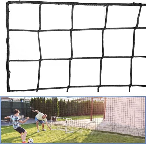 Soccer Backstop Net 10x40ft Nylon Barrier Net for Sports Practice & Training