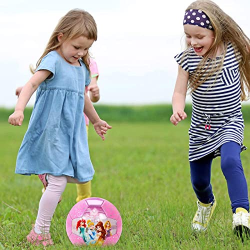 Mini Soccer Ball for Kids Size 3 Cartoon Outdoor Toy - Princess Variation