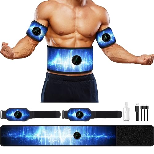 EMS Ab Stimulator Belt for Muscle Toning & Fitness Home Workout Equipment