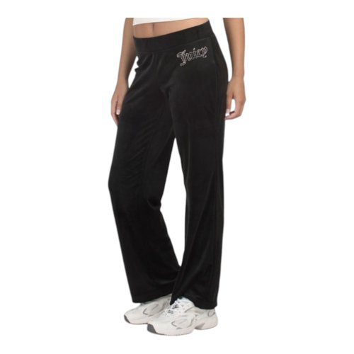 Juicy Couture Women's Hallow Bling Velour Track Pants (US, Alpha, Medium, Regular, Regular, Liquorice)