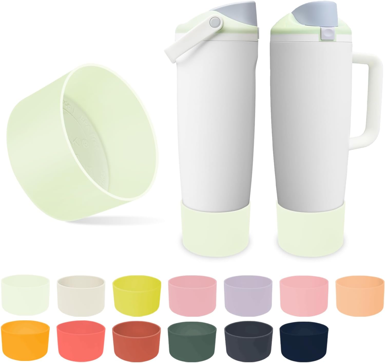 Owala Silicone Boot - Non-Slip, Scratch-Resistant Stability Enhancer for 30oz & 40oz Bottles | 12 Colors Available (Ice Breeze)