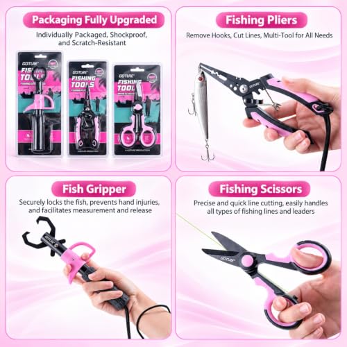 Pink Telescopic Fishing Rod and Reel Combo with Bag - 7FT Saltwater & Freshwater