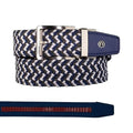 Nexbelt Men's Braided Ratchet Golf Belt OSFA Anchor – Adjustable Stretch Fit, Up to 50"