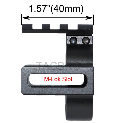 TACBRO Anodized Aluminum Band Bottom Rail for 10/22 1022 with Complimentary 2 Pcs Polymer Rails (Black)