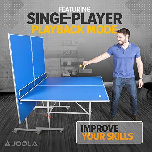 JOOLA Quadri Indoor 15mm Regulation Size Ping Pong Table with Quick Clamp Net - Compact Storage