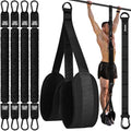 Black Pull Up Assistance Bands Set - Adjustable Resistance Workout Equipment for Home Gym