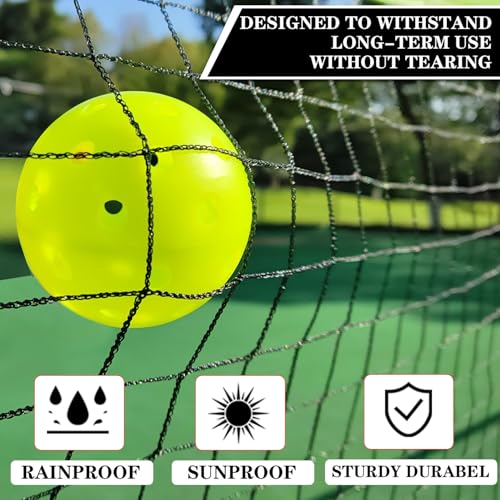 Hoverphenix 22FT Red Pickleball Net Set with 4 Paddles - Portable Outdoor Game