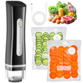 Compact Food Vacuum Sealer with Reusable Bags - Cordless & Portable