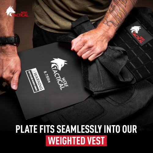 14.5Lb Weight Plate for Tactical Weight Vest - Durable Steel Resistance Training