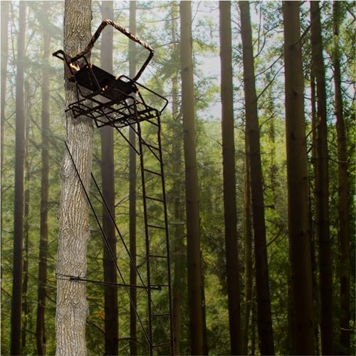 Muddy 17' Two-Person Hunting Tree Stand with Steel Frame, Flex-Tek Seat