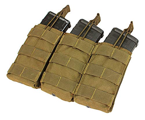 MA27-498 Triple M4/M16 Open-Top Mag Pouch, Coyote Brown