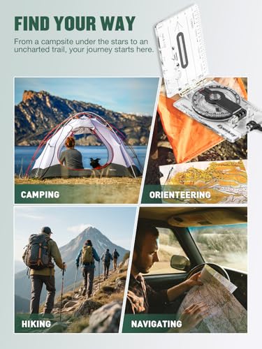Eyeskey EK40-2B Advanced Orienteering Compass for Hiking & Navigation