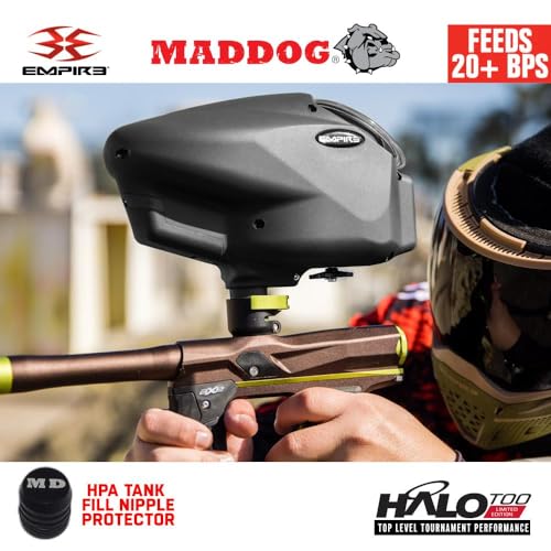 Maddog Empire Halo Too Electronic Paintball Loader Black No Speed Feed