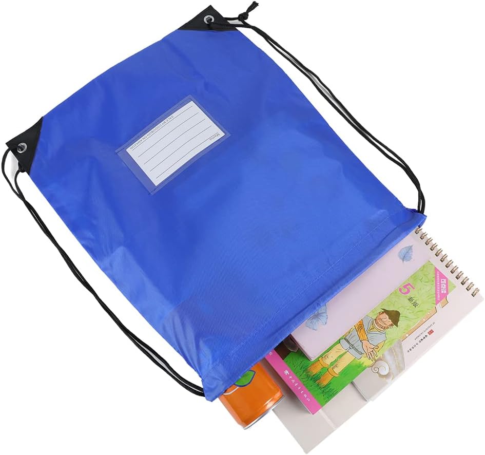 Skiennix Drawstring Bags - 30 Pack Bulk Cinch Backpack for DIY Gym & Sports - Blue Color