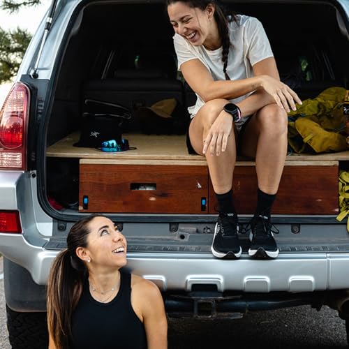 Lightweight Road Running Shoes for Women - Black & White, Atmos 2