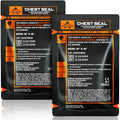 Non-Vented Chest Seal Adhesive Dressing for Open Chest Wounds - 2 Pack