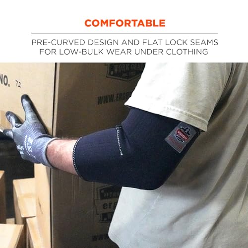 Neoprene Elbow Support Sleeve - Medium Compression, Black, ProFlex 650