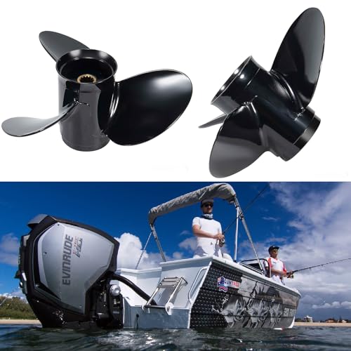 12 1/4x15 Boat Propeller for BRP Johnson Evinrude 40-75HP, 13 Spline, Aluminum Alloy