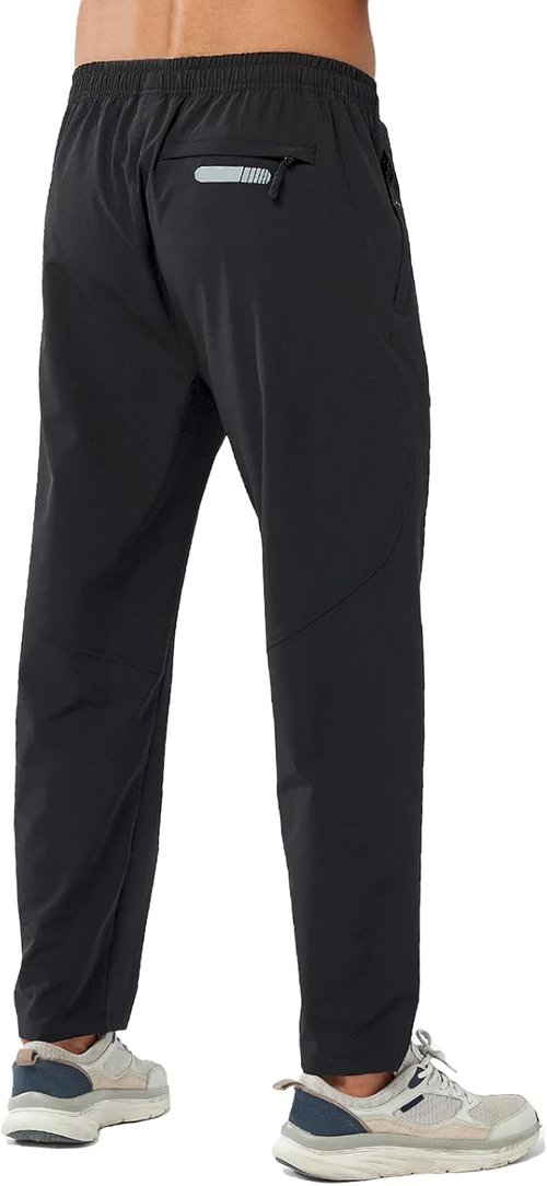 NORTHYARD Men's Athletic Joggers - Lightweight Running Pants with Zipper Pockets | Casual Gym Wear