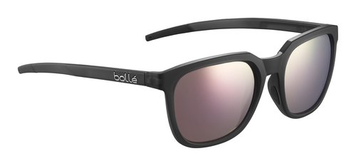 bollé BS017004 Talent Sunglasses, Black Crystal Matte - HD Polarized Brown Pink, Small
