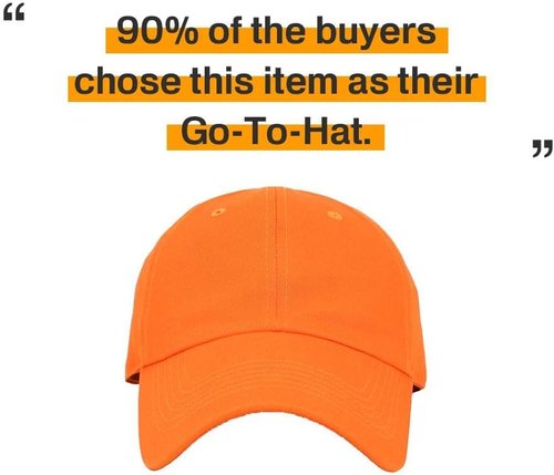 KBETHOS Classic Unisex Cotton Baseball Cap - Adjustable Low Crown Dad Hat in Plain Design