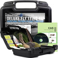 Fly Tying Kit with Vise Feathers and Tools - Complete Fishing Kit for Beginners & Pros