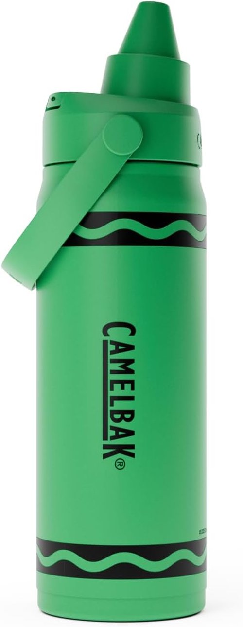 CamelBak Crayola Chug Water Bottle - Insulated Stainless Steel, Limited Edition Mountain Meadow, 16oz