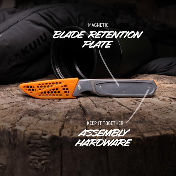 Outdoor Edge Razor APX 3 Inch Replaceable Hunting Knife with 3 Blades
