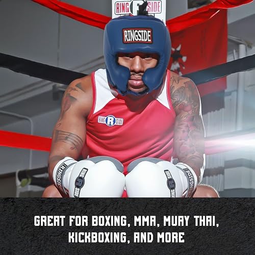 Black Medium Ringside Competition-Like Boxing Headgear with Cheeks
