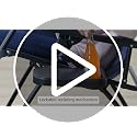 Outdoor Zero Gravity Reclining Lounge Chair Set with Side Table & Cup Holder - Beige, 2-Pack
