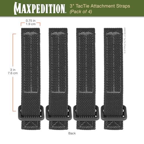 Maxpedition 3-Inch TacTile - Pack Of 4 (Black)