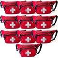 First Aid Waist Pack - Compact Emergency Fanny Pack with Multiple Pockets