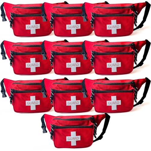 First Aid Waist Pack - Compact Emergency Fanny Pack with Multiple Pockets