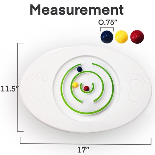 Balance Board Kids - Wobble Board, Rocker Boards, Maze Design with 3 Balls - Stable 4 Way Rocker Base, Fun Game Toys Suitable for Kids and Playful Adult