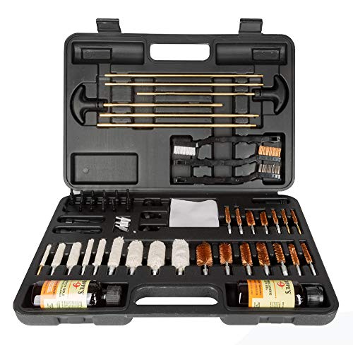 Hoppe's Deluxe Gun Cleaning Kit - 62 Piece Universal Firearm Maintenance Set