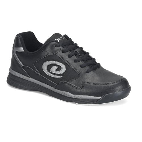 Dexter Mens Ricky V Wide Bowling Shoes- Black/Alloy 10.5