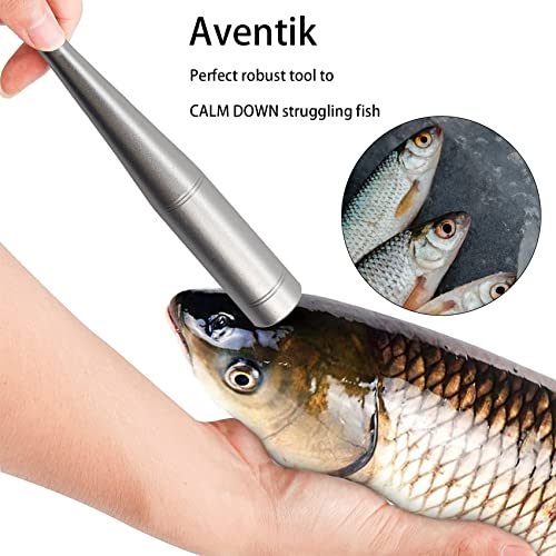 Aventik Silver Aluminum Fish Priest for Quick Fish Dispatch - 10 Inch