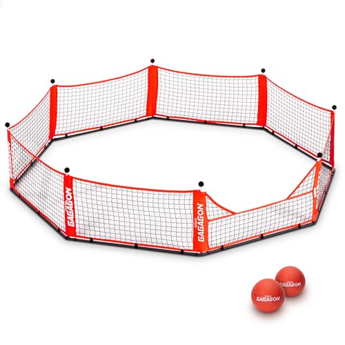 15 ft Portable Gagagon Gaga Ball Pit - Red for Indoor & Outdoor Play