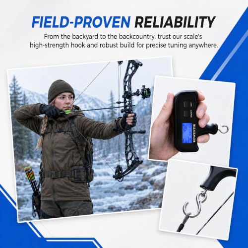 Digital Bow Draw Weight Scale 110 lbs Portable Archery Gauge