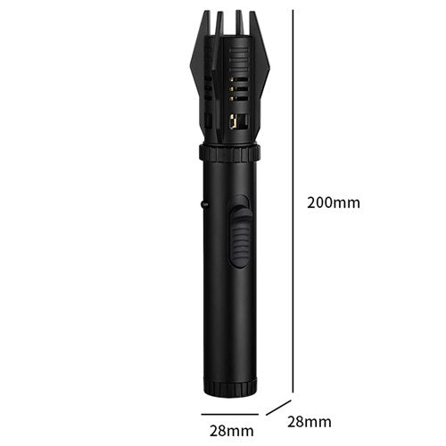 Torch Lighter, Red/Blue Flame Adjustable with Safety Lock, Bright Fire Lighter, Refillable Butane Gas Windproof Jet Flame Cool Lighter, for Candles Grill BBQ Fireplaces Camping Gift for Man