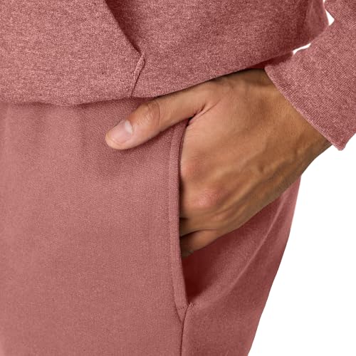 Hanes Men's Sweatpants - Ultimate Cotton Fleece Joggers with Pockets - Medium / Mauve