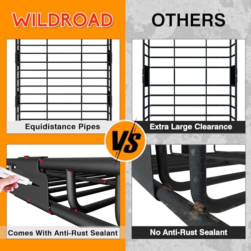 Wildroad Rooftop Cargo Carrier Combo 64" x 39" x 4" Roof Rack Basket