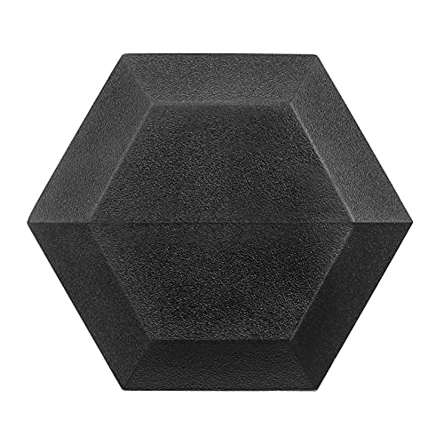 20 lb Pair Rubber Coated Hex Dumbbells for Strength Training - Cast Iron